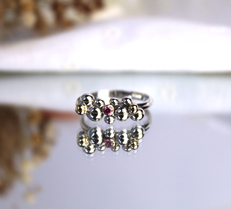 Bloesem Bubbels ring - Madame Bijou