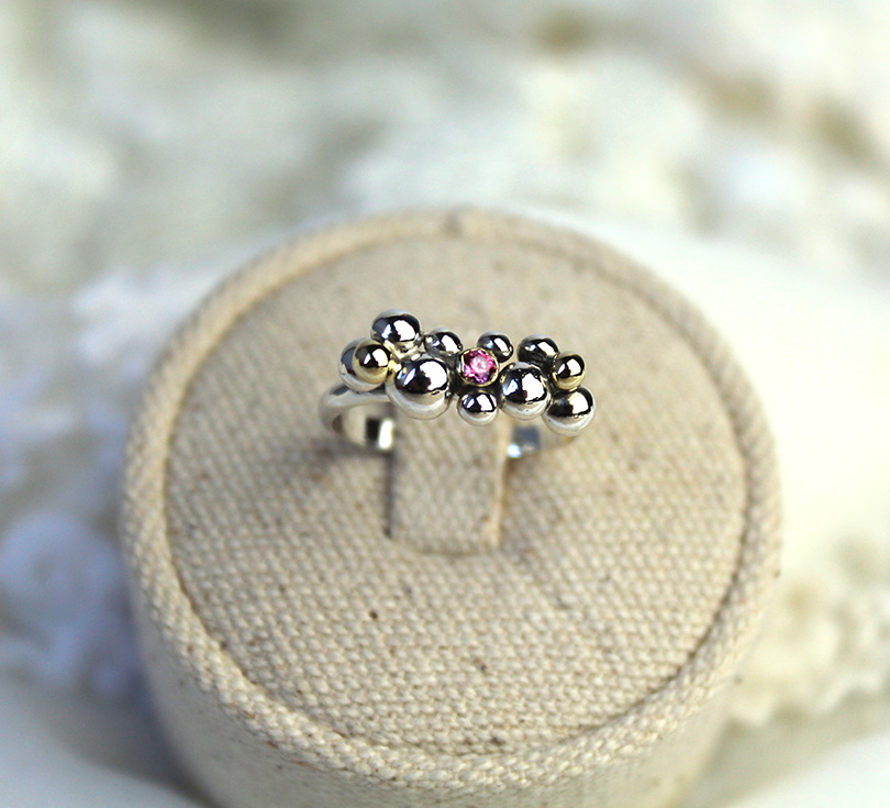 Bloesem Bubbels ring - Madame Bijou